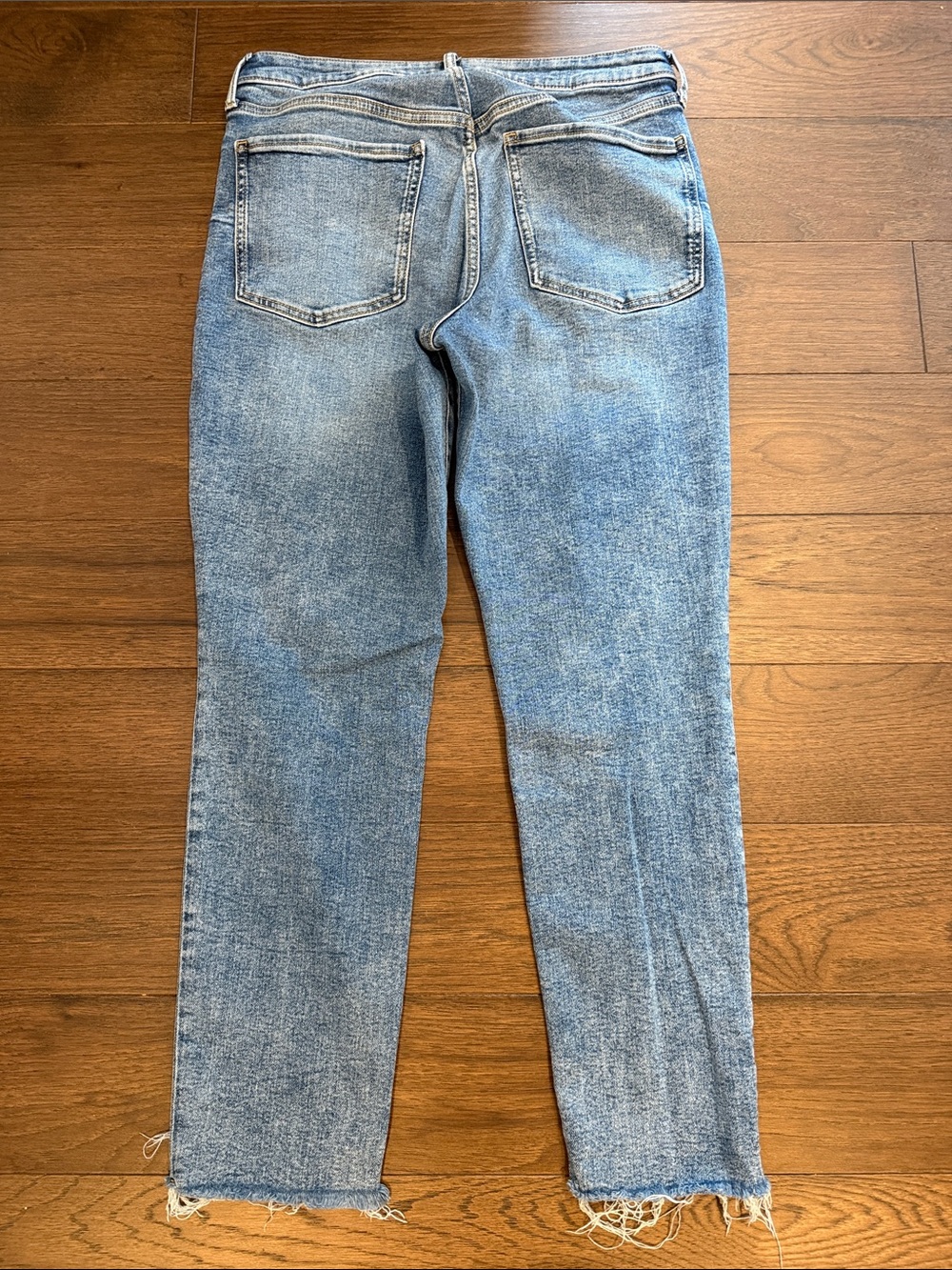 Old Navy Extra Stretch Distressed High Rise OG Straight Size 12 - C55-021 - Picture 6 of 7
